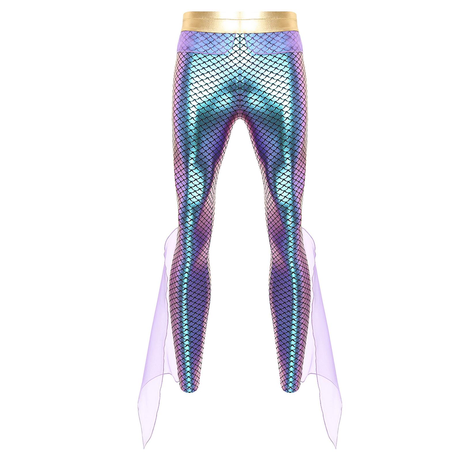 Mens Mermaid Pants King of the Seas Costume Elastic Waist Metallic Shiny Fishscale Print Tights Leggings L
Mens Mermaid Pants King of the Seas Costume Elastic Waist Metallic Shiny Fishscale Print Tights Leggings L