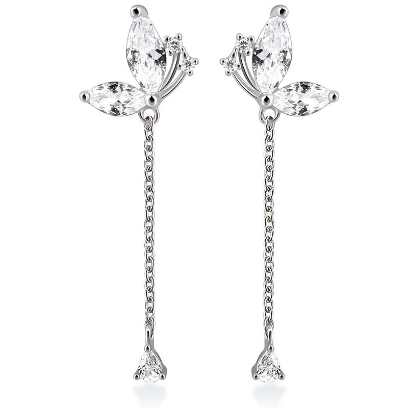 earrings ladies sway Leave it on zircon 18K platinum plated butterfly earrings butterfly cute s925 silver chain earrings Compatible with metal
earrings ladies sway Leave it on zircon 18K platinum plated butterfly earrings butterfly cute s925 silver chain earrings Compatible with metal