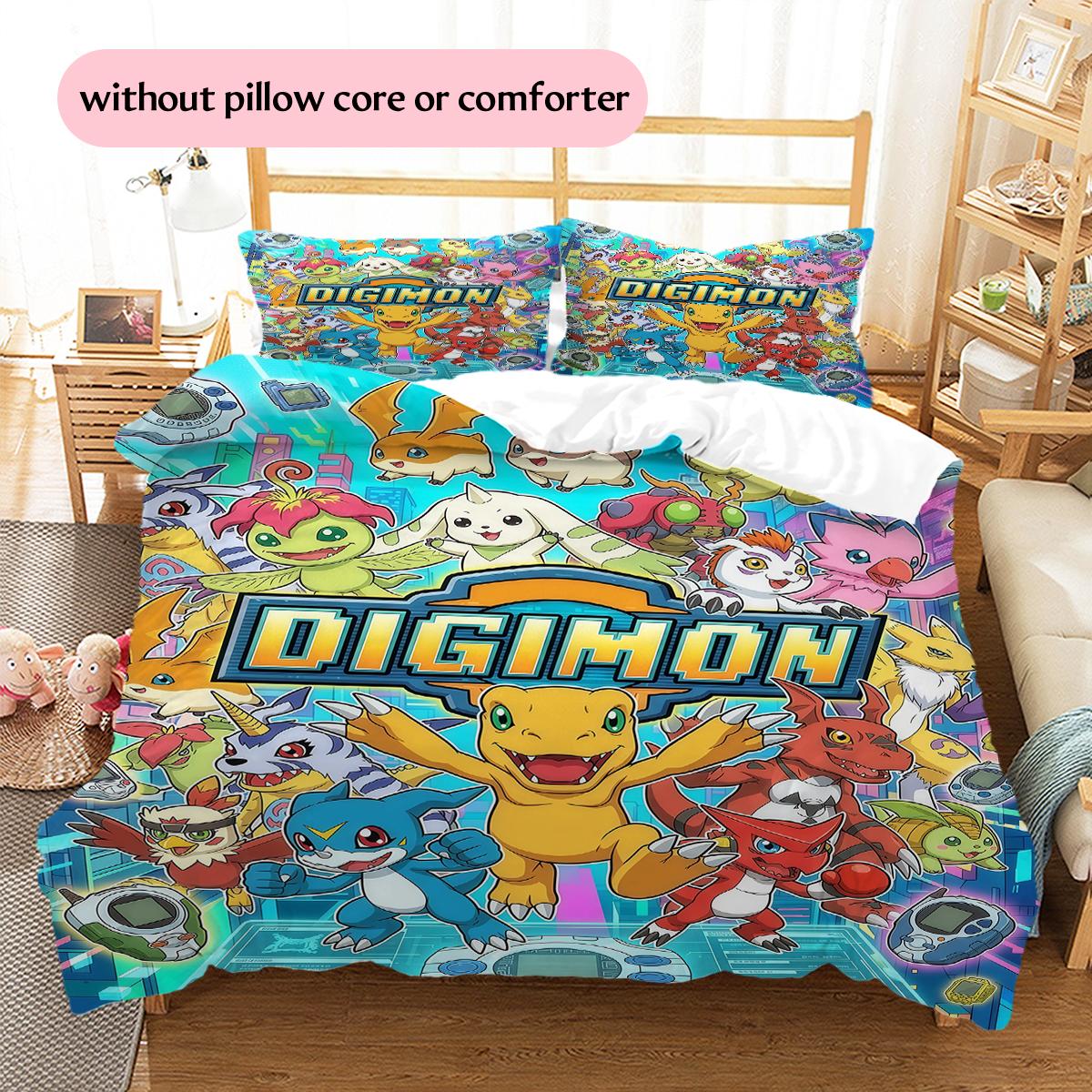 Digimon Adventure Group Pattern Bedding Home Decoration Festival Gift (1 * duvet cover + 2 * pillowcase, without core) 135x200cm
Digimon Adventure Group Pattern Bedding Home Decoration Festival Gift (1 * duvet cover + 2 * pillowcase, without core) 135x200cm