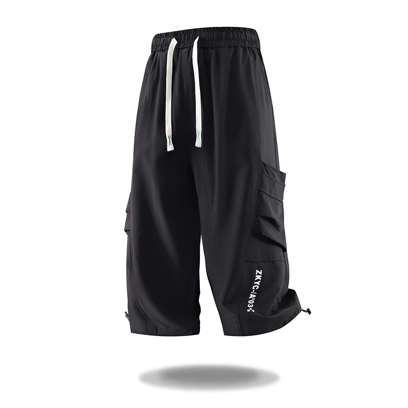 Summer Ice Silk Shorts Style Casual Cropped Shorts Quick Drying Breathable Sports Men s Breathable Cropped Shorts Loose Shorts M чорний
Summer Ice Silk Shorts Style Casual Cropped Shorts Quick Drying Breathable Sports Men s Breathable Cropped Shorts Loose Shorts M чорний