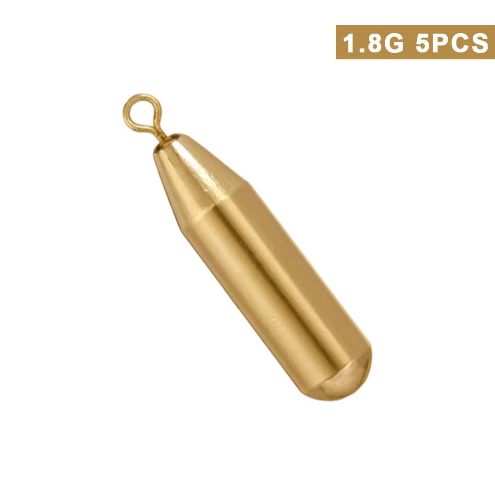 5PCS 1.8-10G Long Shape Drop Shot Copper Sinker with Tie Line Ring Swivel Long Cast Copper Weight Saltwater Rock Fishing Texas Rig Accessories 1.8g
5PCS 1.8-10G Long Shape Drop Shot Copper Sinker with Tie Line Ring Swivel Long Cast Copper Weight Saltwater Rock Fishing Texas Rig Accessories 1.8g