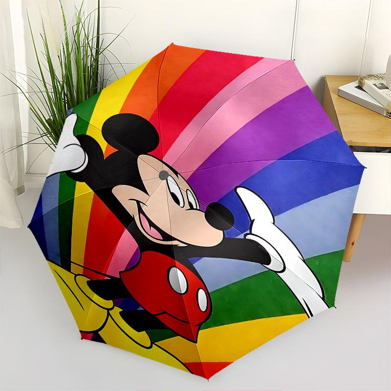 Mickey Mouse, Rainbow Themed Automatic Opening and Closing Umbrella, Brightly Colored 8-rib Portable Umbrella, Suitable for Men and Women, A Perfect G
Mickey Mouse, Rainbow Themed Automatic Opening and Closing Umbrella, Brightly Colored 8-rib Portable Umbrella, Suitable for Men and Women, A Perfect G
