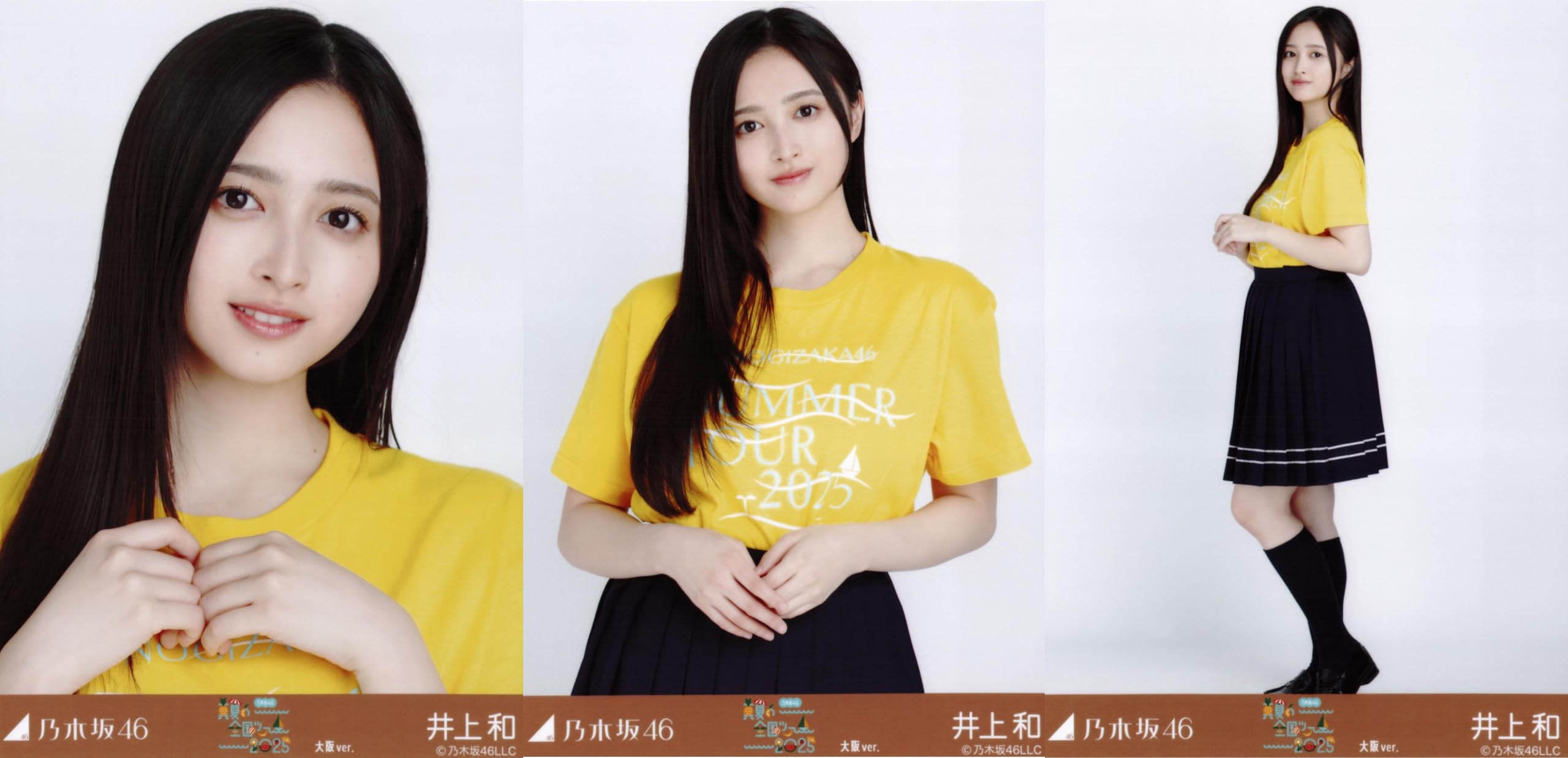 Nogizaka46 Raw Photo Midsummer National Tour 2025 T-shirt Osaka version 3 types complete set by Kazu Inoue
Nogizaka46 Raw Photo Midsummer National Tour 2025 T-shirt Osaka version 3 types complete set by Kazu Inoue