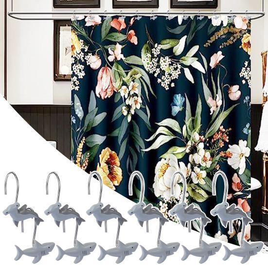 Yousheng 12 Pcs Shower Curtain Hooks Decorative Shark Shower Curtain Hangers Heavy Duty Metal Shower Curtain Rings for Bathroom Bedroom Living Room 12pcs
Yousheng 12 Pcs Shower Curtain Hooks Decorative Shark Shower Curtain Hangers Heavy Duty Metal Shower Curtain Rings for Bathroom Bedroom Living Room 12pcs