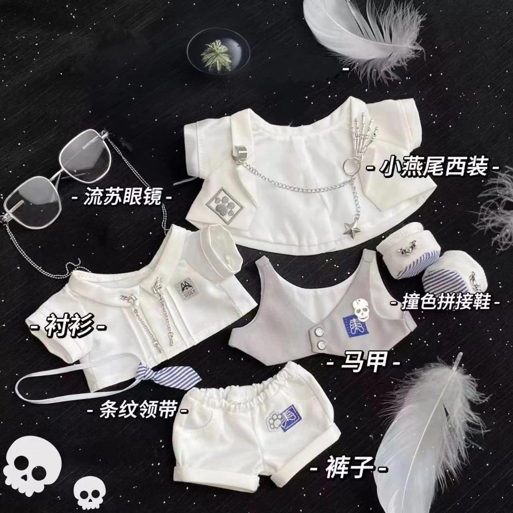20cm Cotton Doll Clothes No Attribute Suit Cool Handsome Uniform Temperament Casual Doll Dress Replacement Without Doll
20cm Cotton Doll Clothes No Attribute Suit Cool Handsome Uniform Temperament Casual Doll Dress Replacement Without Doll