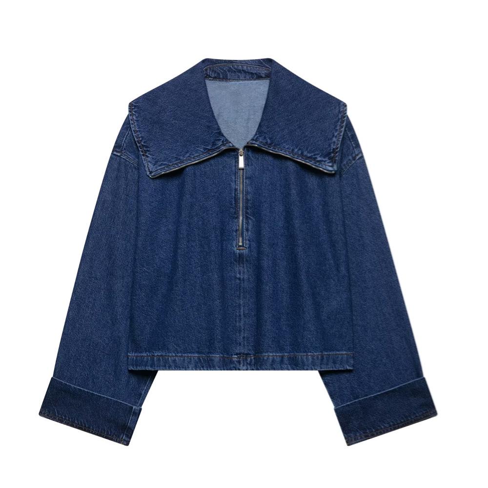 2025 Spring/Summer Women s Casual Denim Jacket: Versatile with Zipper Accents and Large Lapel. Large
2025 Spring/Summer Women s Casual Denim Jacket: Versatile with Zipper Accents and Large Lapel. Large