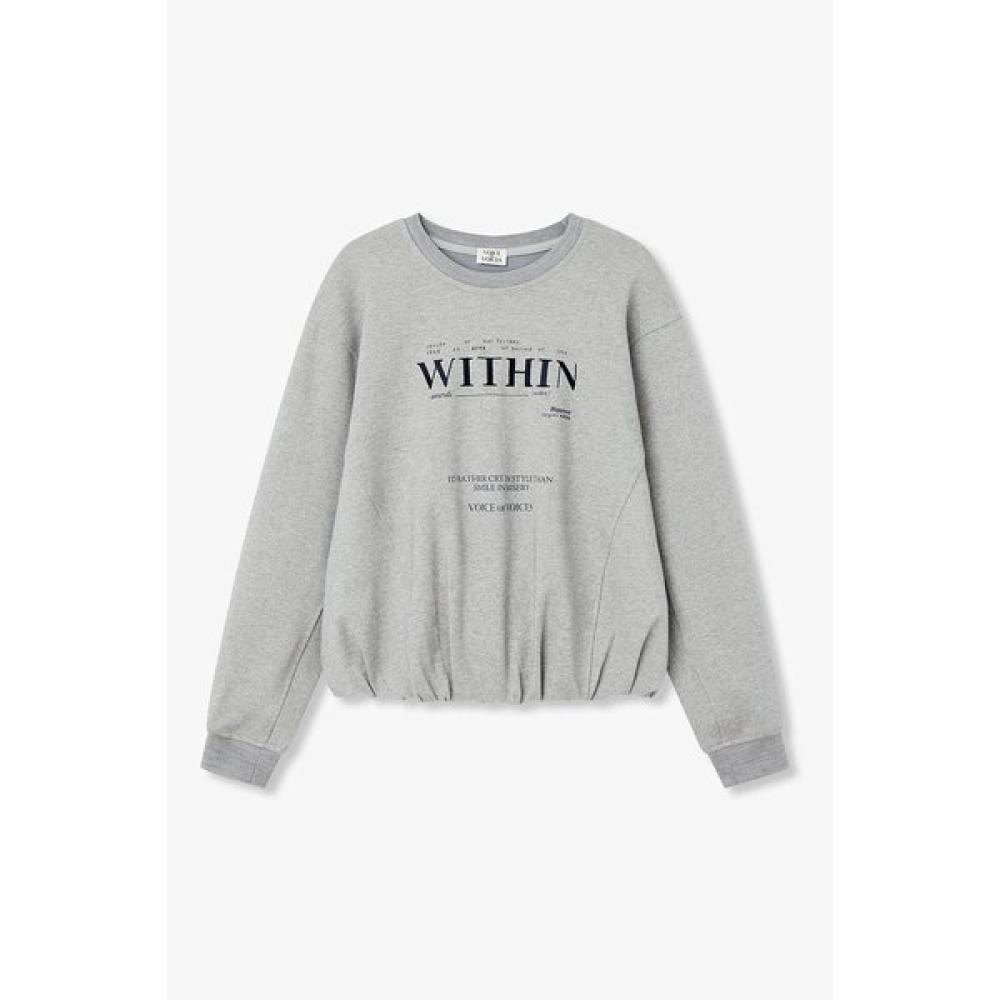 Vov Lettering Pleats Banding Hem Sweatshirt 7116140201 melange grey (72)/M(66)
Vov Lettering Pleats Banding Hem Sweatshirt 7116140201 melange grey (72)/M(66)