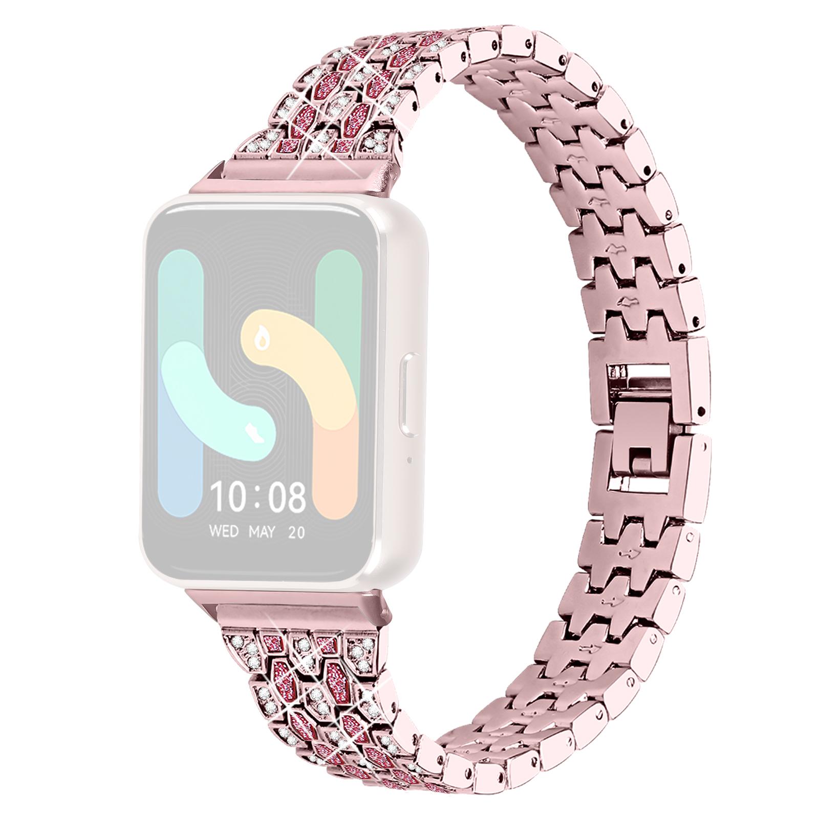 For Samsung Galaxy Fit3 SM-R390 Metal Watch Band Rhinestones Decor Replacement Strap Rose Pink+Rose
For Samsung Galaxy Fit3 SM-R390 Metal Watch Band Rhinestones Decor Replacement Strap Rose Pink+Rose