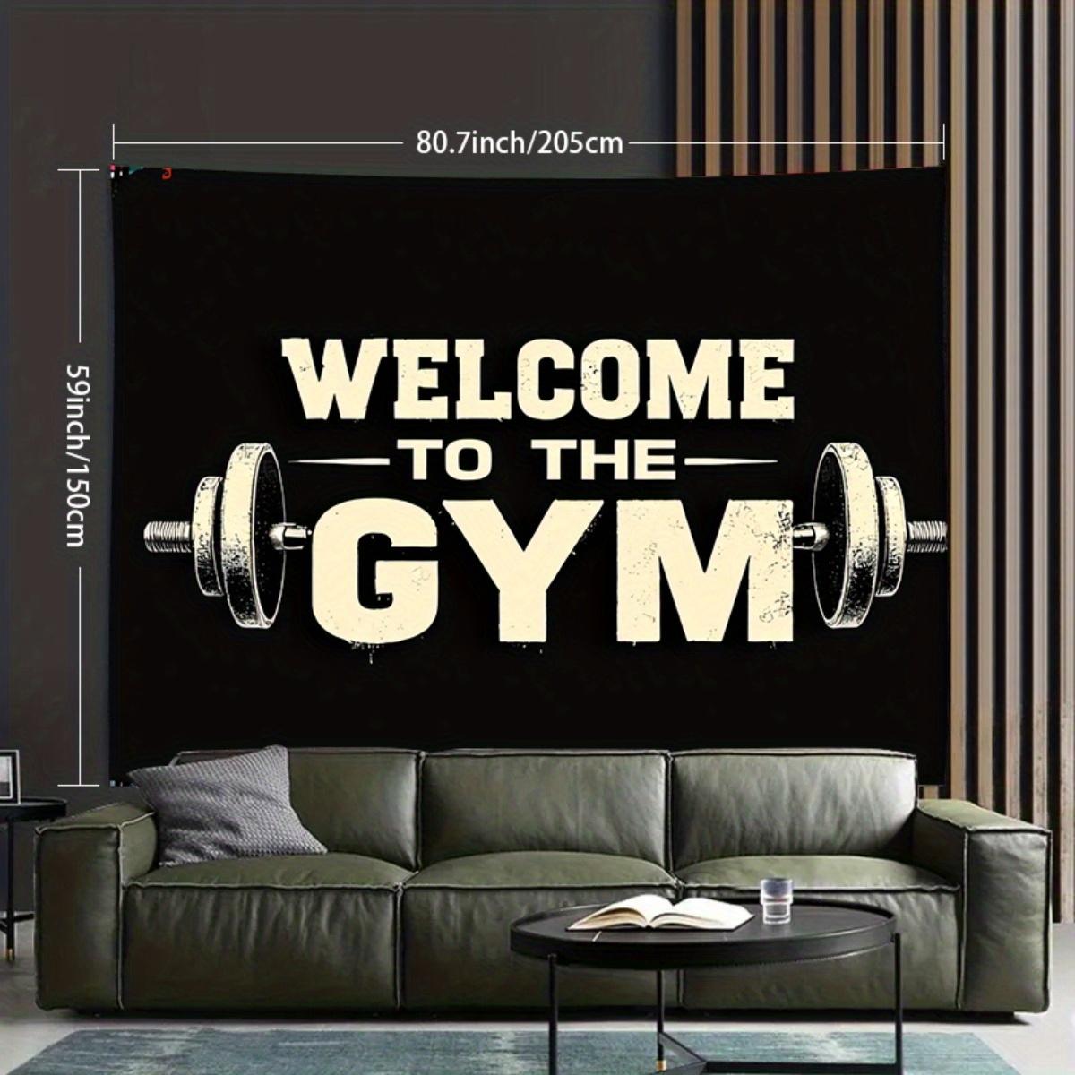 VIKAMA Welcome To The Gym Tapestry Retro Industrial Design Perfect For Fitness Decor Home Gym Wall Styling and Photo Backdrops 74x94cm(29x37in)
VIKAMA Welcome To The Gym Tapestry Retro Industrial Design Perfect For Fitness Decor Home Gym Wall Styling and Photo Backdrops 74x94cm(29x37in)