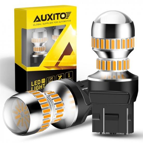 Pair 7443 7444 Amber Yellow LED Turn Signal Blinking Light Bulbs 3000K New 54smd
Pair 7443 7444 Amber Yellow LED Turn Signal Blinking Light Bulbs 3000K New 54smd