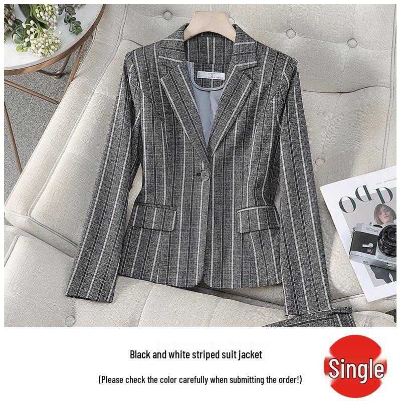 Women s Petite Striped Blazer Suit Set - Retro Spring/Autumn Fashion M
Women s Petite Striped Blazer Suit Set - Retro Spring/Autumn Fashion M
