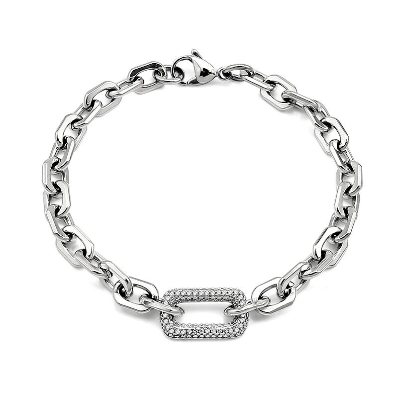 Delicate Small Square Stainless Steel Gold Color 6mm Link with Zircon Crystal Stone Link Necklace Choker for Women Femal 19cm long
Delicate Small Square Stainless Steel Gold Color 6mm Link with Zircon Crystal Stone Link Necklace Choker for Women Femal 19cm long