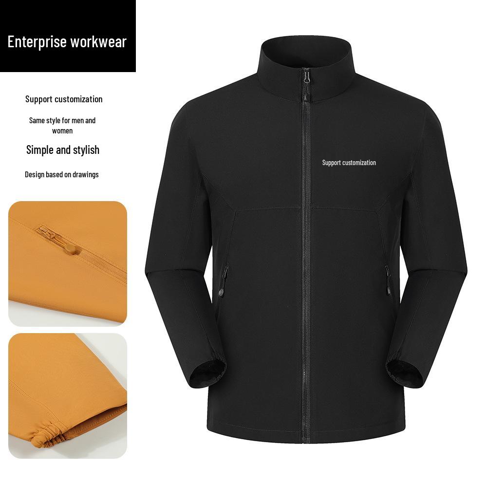 Custom Stand-up Collar Windbreaker: Logo Print, Workwear Jacket for Employees (Single-layer, Spring and Autumn) XXXXL
Custom Stand-up Collar Windbreaker: Logo Print, Workwear Jacket for Employees (Single-layer, Spring and Autumn) XXXXL