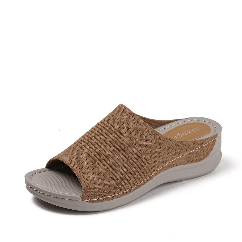 Thick-bottomed cool slippers, elastic fly-woven breathable soft bottom casual one-word drag-large size 36
Thick-bottomed cool slippers, elastic fly-woven breathable soft bottom casual one-word drag-large size 36