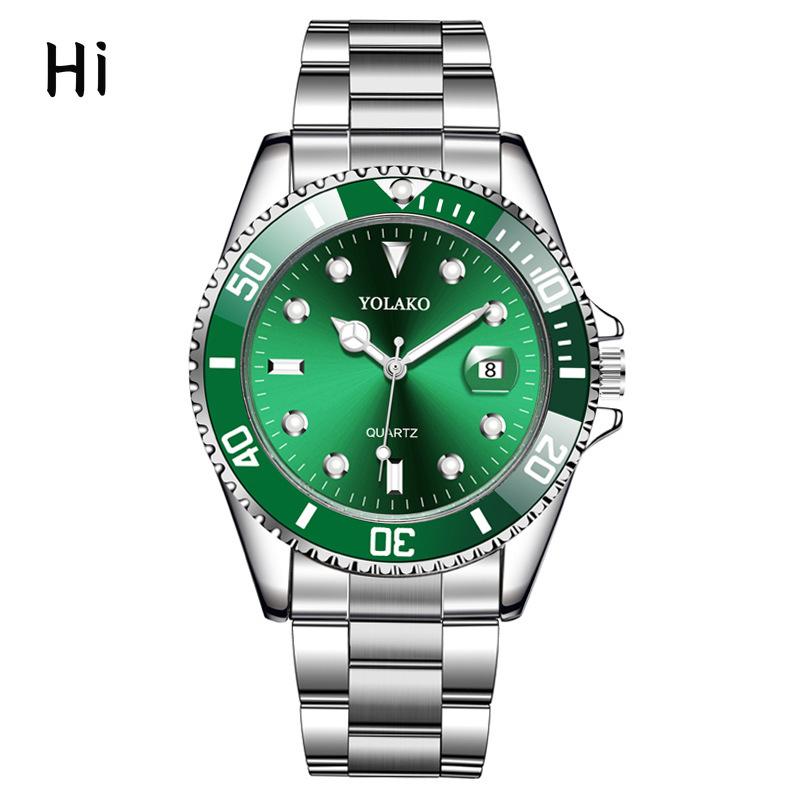 Календарь Green Water Ghost Watch Мужские часы со стальным ремешком Кварцевые часы YOLAKO
Календарь Green Water Ghost Watch Мужские часы со стальным ремешком Кварцевые часы YOLAKO