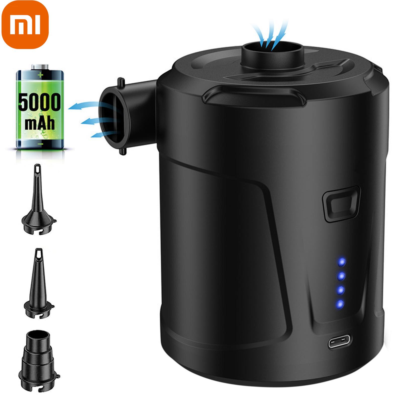 Электрический воздушный насос Xiaomi, 5000 мАч, встроенный аккумулятор, быстрая заправка, с 3 насадками, черный
Электрический воздушный насос Xiaomi, 5000 мАч, встроенный аккумулятор, быстрая заправка, с 3 насадками, черный