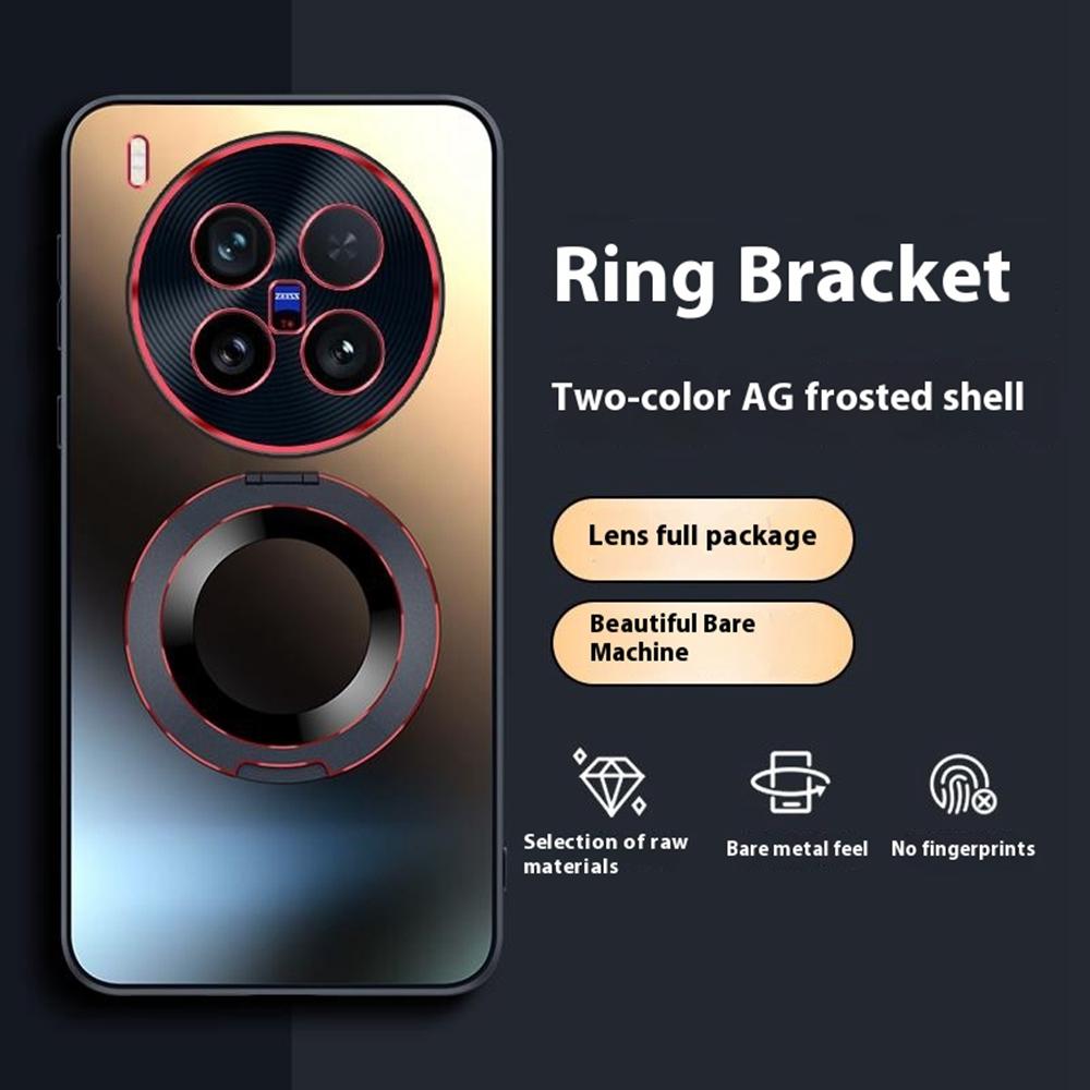 For vivo X200 Ultra 5G Phone Case with Ring Kickstand Dual-Color Lens AG Skin-Feel Matte Cover Pink
For vivo X200 Ultra 5G Phone Case with Ring Kickstand Dual-Color Lens AG Skin-Feel Matte Cover Pink