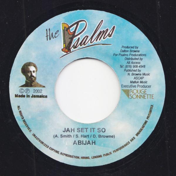 7inch Record ABIJAH / DALTON BROWNIE - Jah Set It So / David s Heart NONE The Psalms 2002 Jamaica Reggae, Ska & Dub Used
7inch Record ABIJAH / DALTON BROWNIE - Jah Set It So / David s Heart NONE The Psalms 2002 Jamaica Reggae, Ska & Dub Used