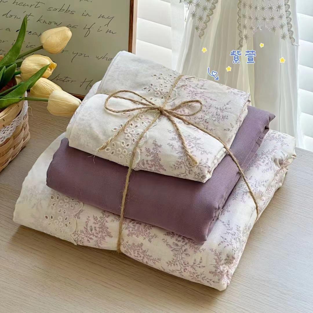 Class A Maternal Infant Grade Cotton Double-Layer Yarn 4-Pcs Set French Retro Lace Small Broken Pure Cotton Quilt Set 3-Pcs Set printed quilt 2*2.3m
Class A Maternal Infant Grade Cotton Double-Layer Yarn 4-Pcs Set French Retro Lace Small Broken Pure Cotton Quilt Set 3-Pcs Set printed quilt 2*2.3m