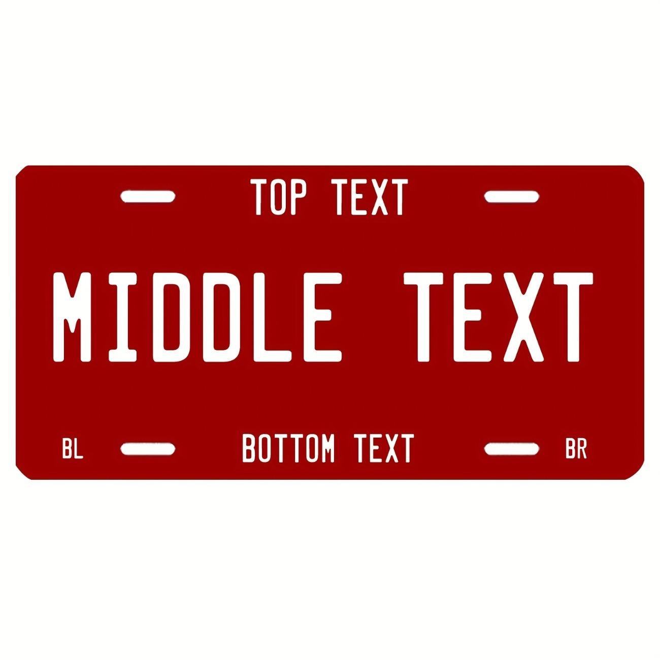 Personalized Aluminum License Plate Photo Text Car Wall Decor бордовий
Personalized Aluminum License Plate Photo Text Car Wall Decor бордовий