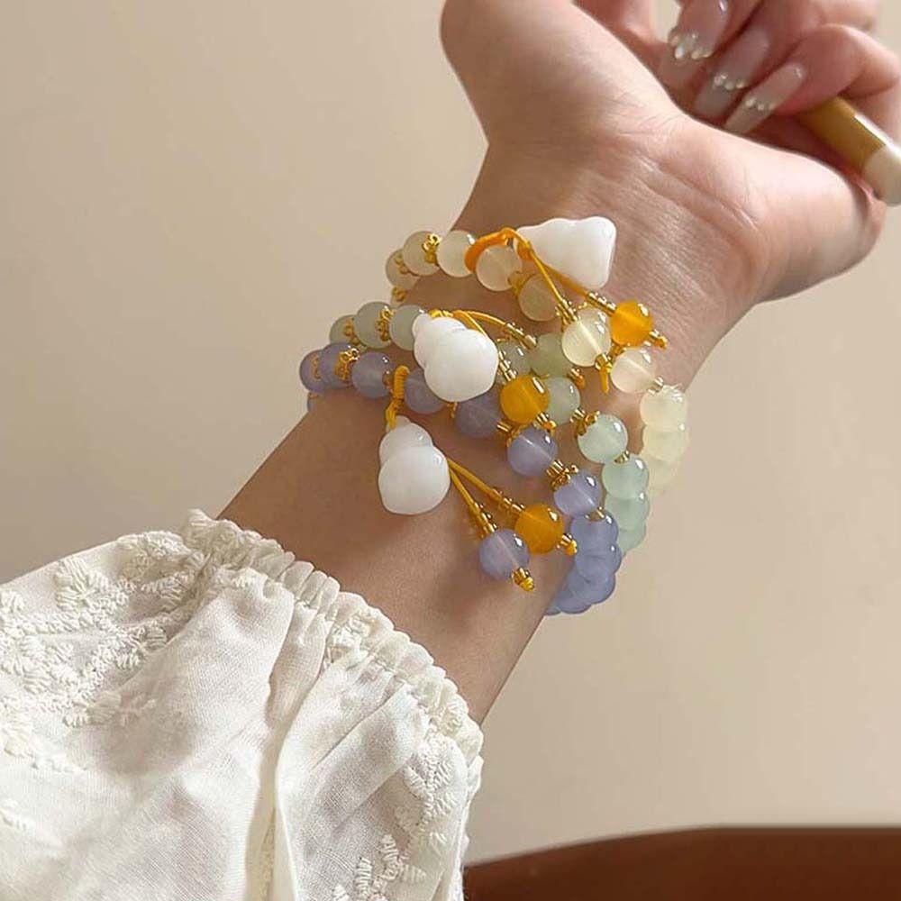 Chinese Style New Chinese Style Choker Hand Ring Glazed Bead Bracelet Gourd Bracelet Daily жёлтый
Chinese Style New Chinese Style Choker Hand Ring Glazed Bead Bracelet Gourd Bracelet Daily жёлтый