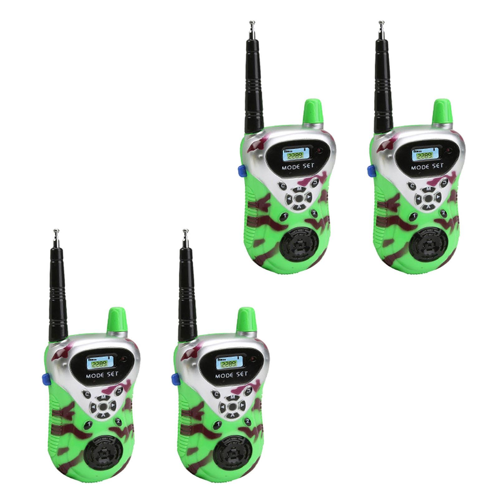 4 шт. Дитячі електронні іграшки Рації Портативний двосторонній радіокомплект як показано кольору
4 шт. Дитячі електронні іграшки Рації Портативний двосторонній радіокомплект як показано кольору