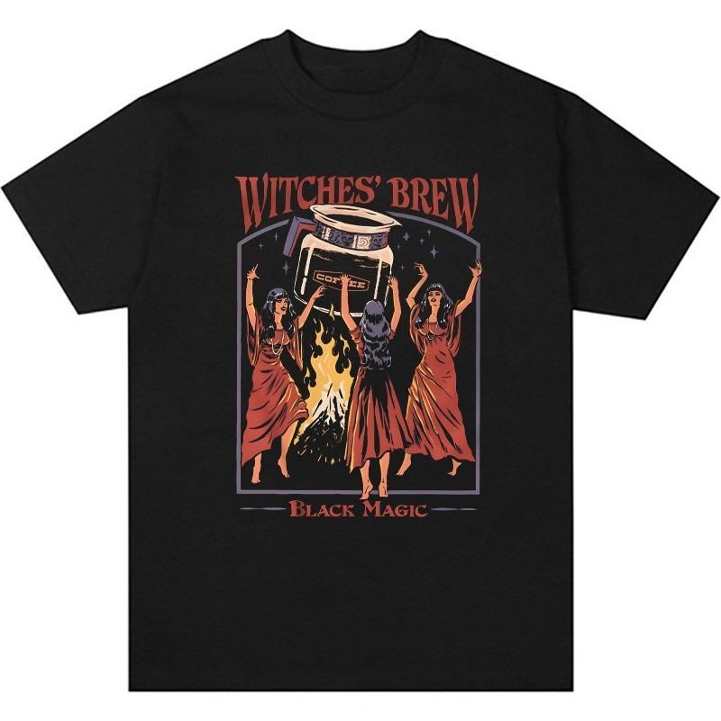 Witch Magic Coffee Fun American Style Tshirt Vintage Retro Vintage Mens and Womens Loose ShortSleeved Tshirt M
Witch Magic Coffee Fun American Style Tshirt Vintage Retro Vintage Mens and Womens Loose ShortSleeved Tshirt M