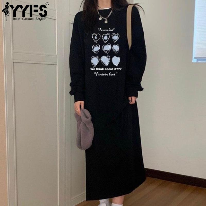 YYFS Женская мода Осень Зима Принт «Любовное письмо» Длинный рукав Круглый вырез Свободная талия Повседневные платья Size: One Size
YYFS Женская мода Осень Зима Принт «Любовное письмо» Длинный рукав Круглый вырез Свободная талия Повседневные платья Size: One Size