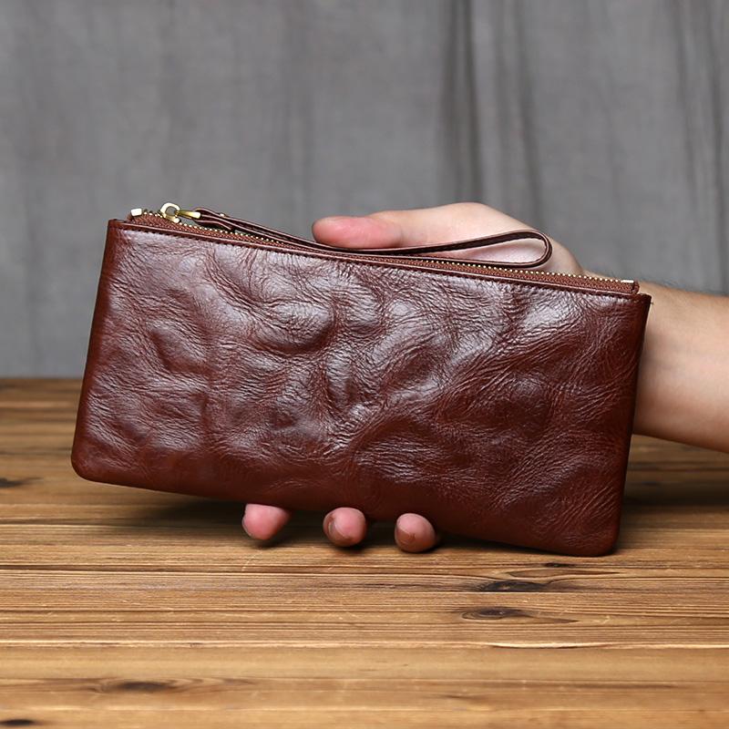 NZPJ Vintage Genuine Leather Long Wallet Top-Grain Cowhide Men s Clutch Women s Large Capacity Phone Bag каштановий
NZPJ Vintage Genuine Leather Long Wallet Top-Grain Cowhide Men s Clutch Women s Large Capacity Phone Bag каштановий