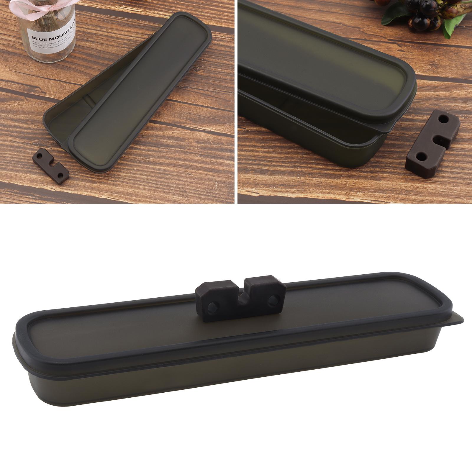 Portable PP Tableware Storage Box with Silicone Pad, Universal Black Cutlery Organizer
Portable PP Tableware Storage Box with Silicone Pad, Universal Black Cutlery Organizer