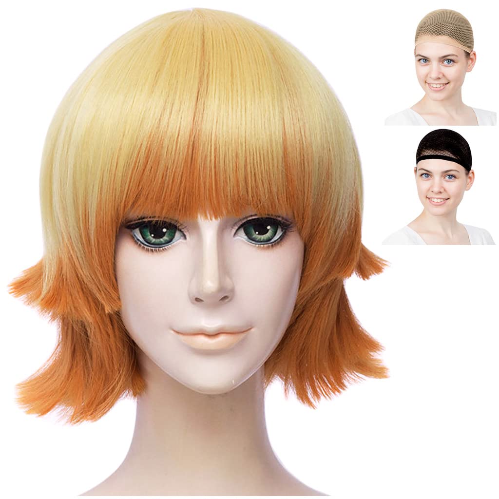 CaseEden Men s Cosplay Wig, Mushroom Short, Heat-Resistant, Gradient Gold to Blonde, with Wig Net (Set of 2)
CaseEden Men s Cosplay Wig, Mushroom Short, Heat-Resistant, Gradient Gold to Blonde, with Wig Net (Set of 2)