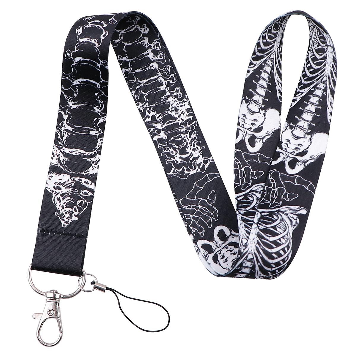 Skull Credential Holder Skeleton Lanyards for Key Neck Strap For Card Badge Gym Keychain Punk Keyring Accessories Halloween Gift
Skull Credential Holder Skeleton Lanyards for Key Neck Strap For Card Badge Gym Keychain Punk Keyring Accessories Halloween Gift