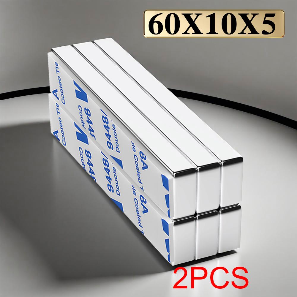 60x10x5mm Super Powerful Block Neodymium Magnet With double-sided adhesive Magnet N35 Strong Permanent Magnetic imanes
60x10x5mm Super Powerful Block Neodymium Magnet With double-sided adhesive Magnet N35 Strong Permanent Magnetic imanes