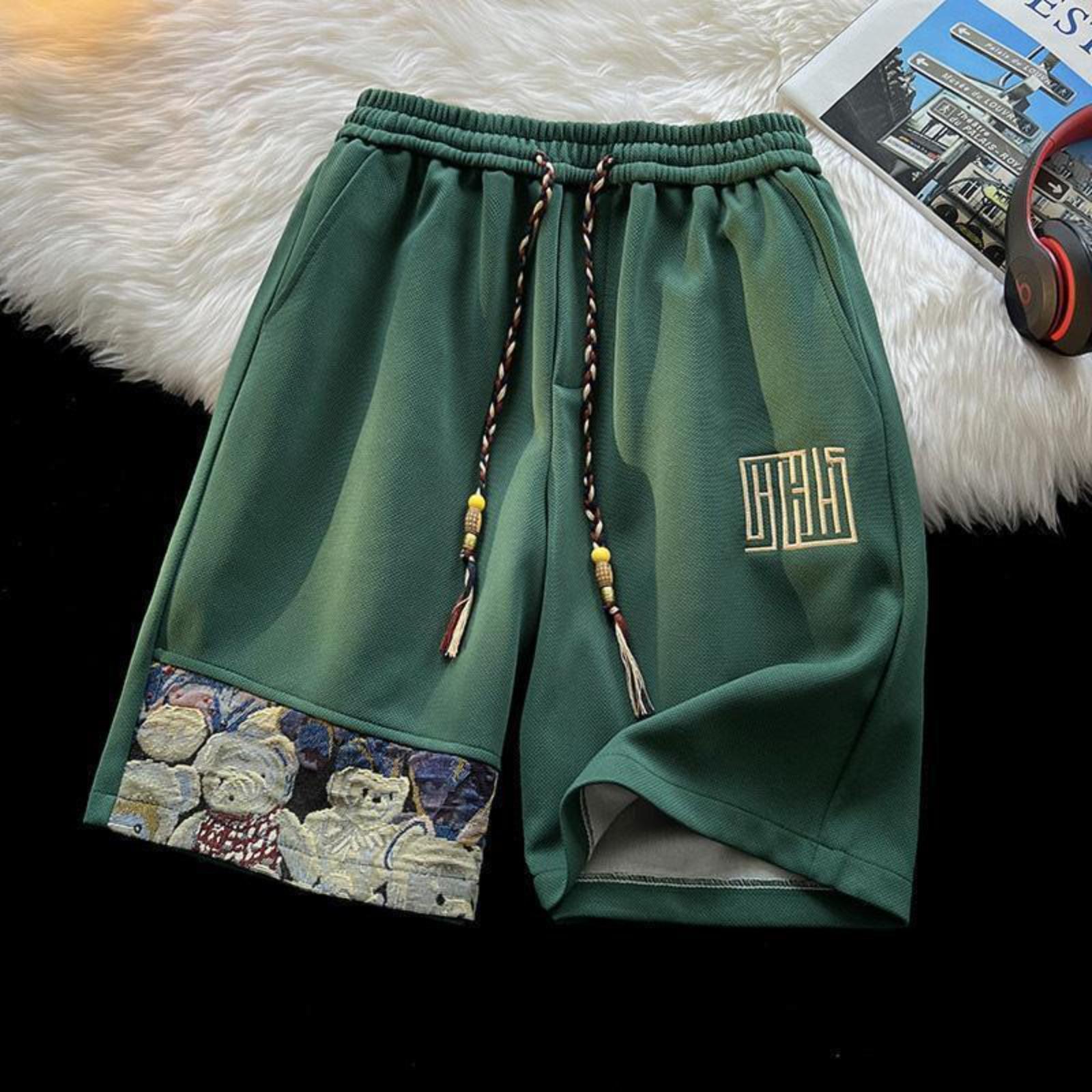 American Trendy Sports Shorts For Boys Students Shorts Casual Loose Versatile Beach Pants XXXXXL зелений
American Trendy Sports Shorts For Boys Students Shorts Casual Loose Versatile Beach Pants XXXXXL зелений