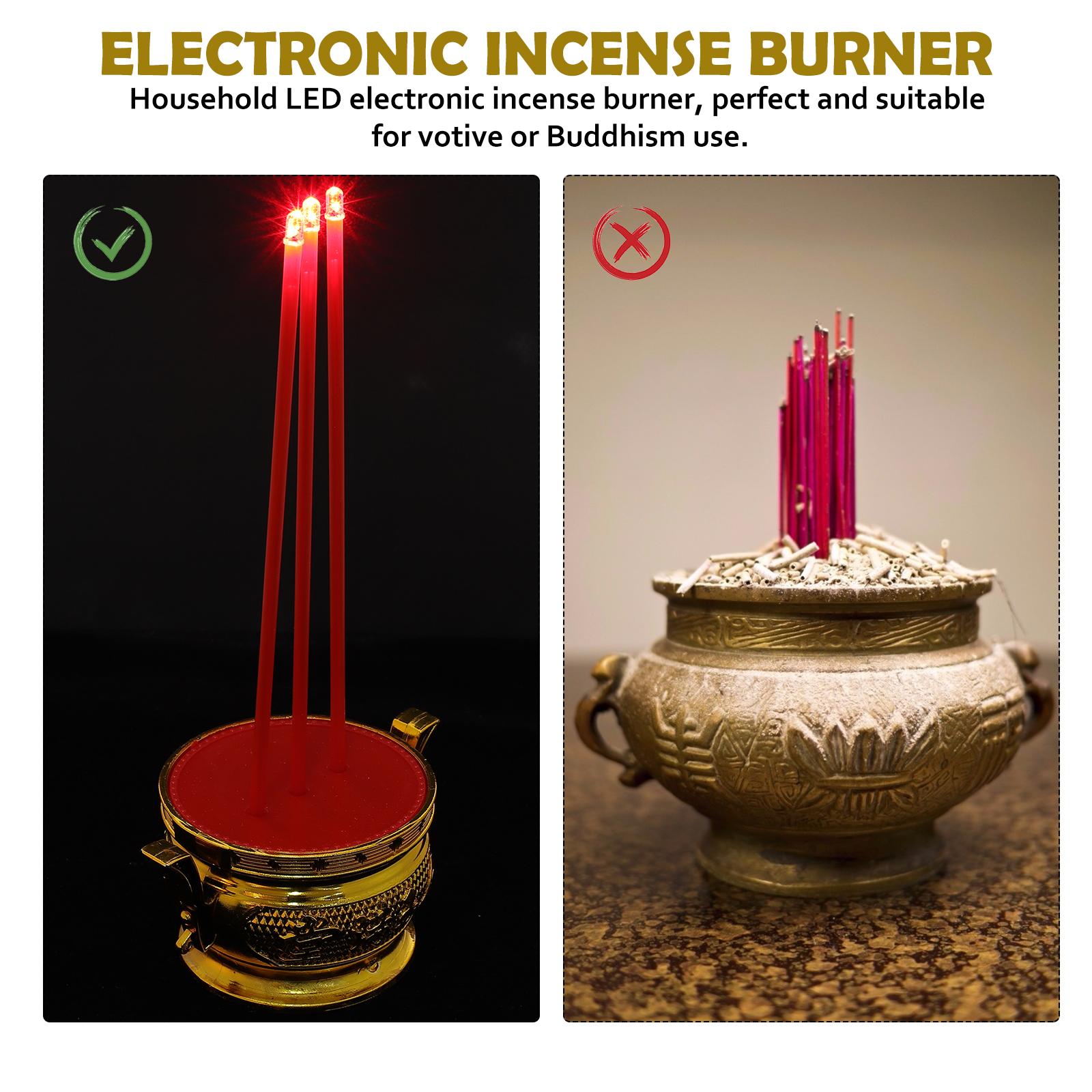 Decorative Incense Burner Vintage Holder Electronic Holders LED Flashing Buddha Censer золотистый
Decorative Incense Burner Vintage Holder Electronic Holders LED Flashing Buddha Censer золотистый