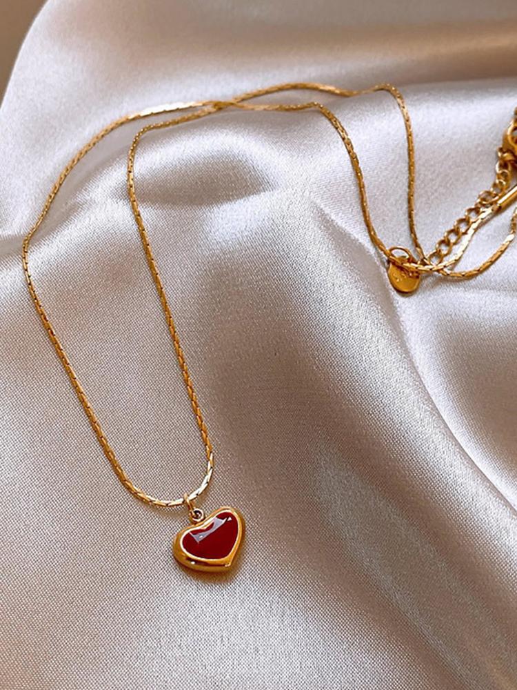2026 Mothers Day Red Heart Pendant Stainless Steel Gold Color Chain Necklace for Women Non Fading Jewelry Sweet Accessories Gift золотой
2026 Mothers Day Red Heart Pendant Stainless Steel Gold Color Chain Necklace for Women Non Fading Jewelry Sweet Accessories Gift золотой