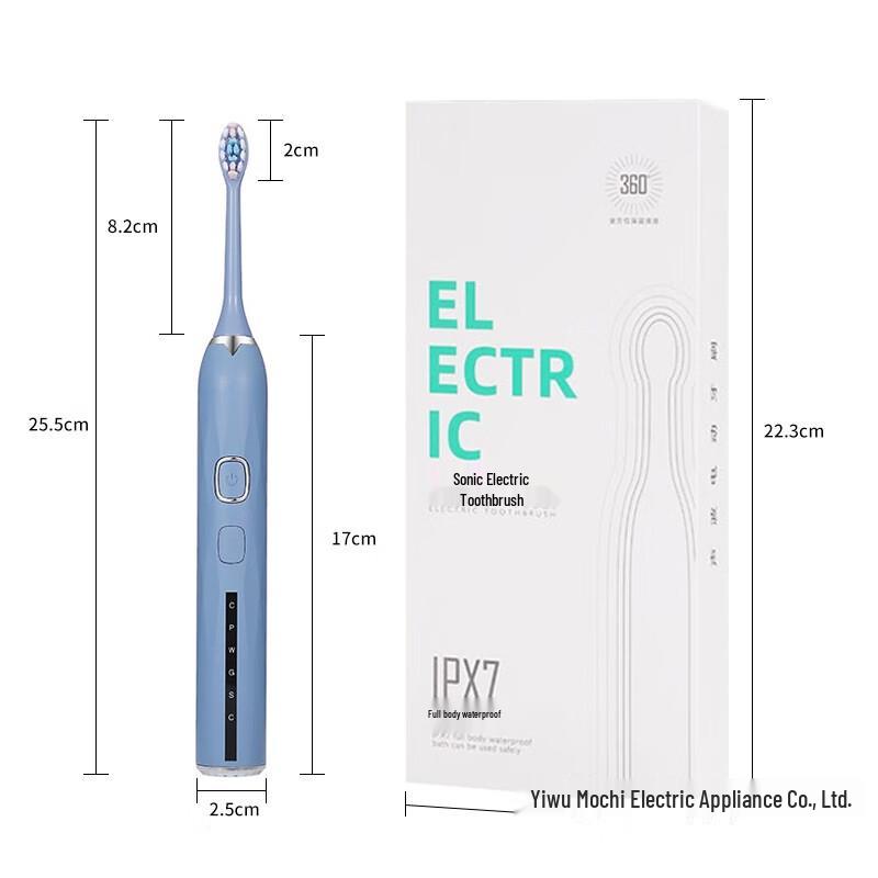 QBM P1 Sonic Electric Toothbrush CN plug (adapter included)
QBM P1 Sonic Electric Toothbrush CN plug (adapter included)