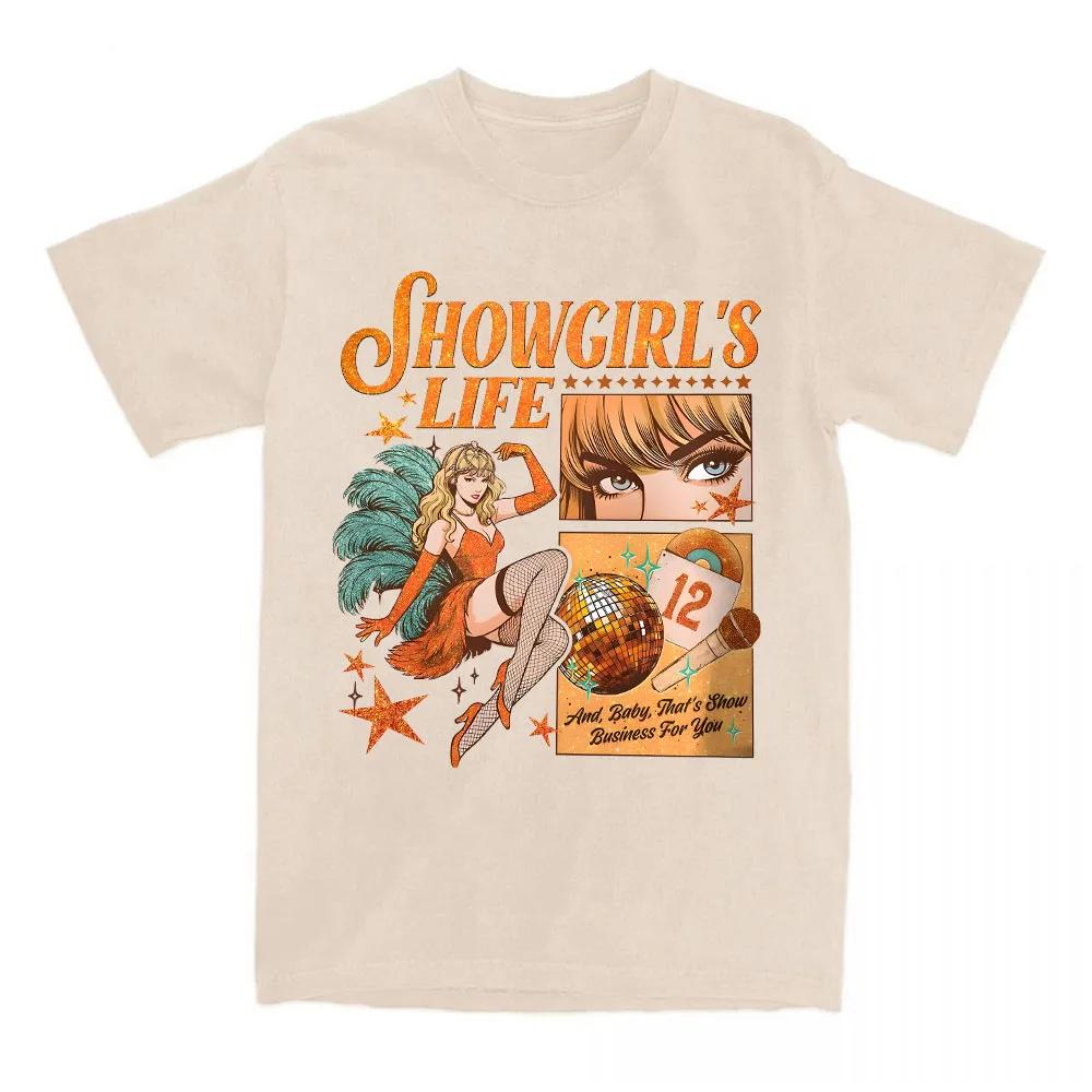Women Tees The Life of A Showgirl Graphic Tshirt Casual Short Sleeve Tshirts for FeUnisex Unisex Streetwear Print T Shirt 4XL
Women Tees The Life of A Showgirl Graphic Tshirt Casual Short Sleeve Tshirts for FeUnisex Unisex Streetwear Print T Shirt 4XL