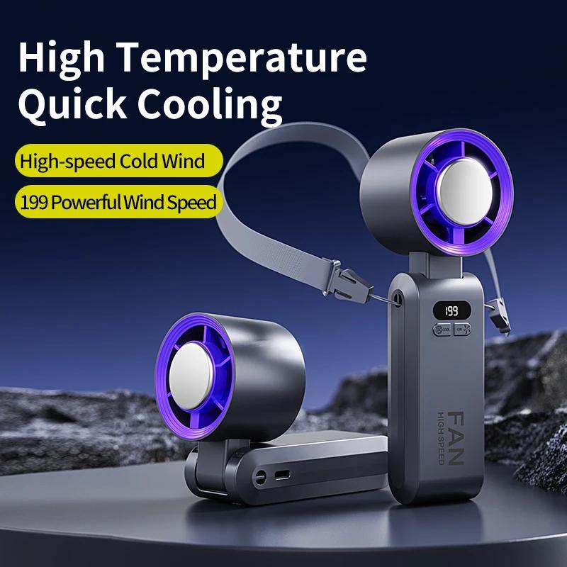 2025 New Portable Hanging Neck Fan 135° Rotation Desktop Mini Fan Handheld Foldable 199 High-speed Powerful Turbo Fan Outdoor сірий
2025 New Portable Hanging Neck Fan 135° Rotation Desktop Mini Fan Handheld Foldable 199 High-speed Powerful Turbo Fan Outdoor сірий