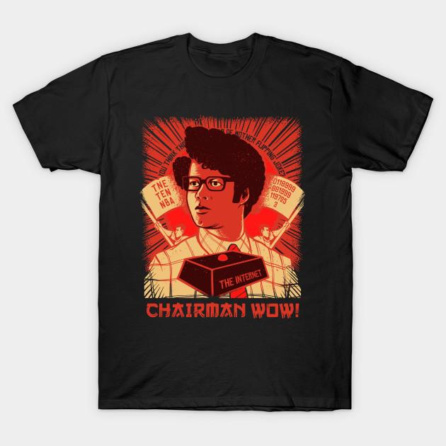 Men Black Print T-shirt I.T. Crowd Chairman Wow Maurice Moss No-Cut Transfer Paper Print Cotton Tshirt 3XL
Men Black Print T-shirt I.T. Crowd Chairman Wow Maurice Moss No-Cut Transfer Paper Print Cotton Tshirt 3XL