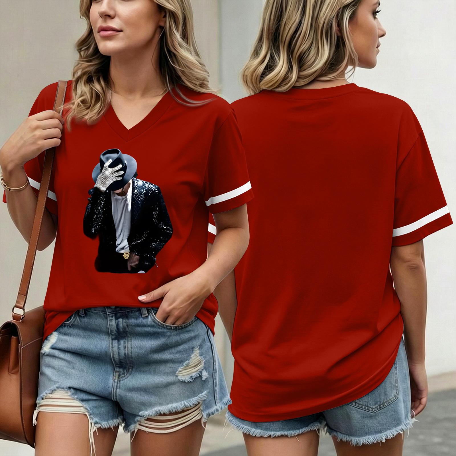 Women s Casual Short Sleeve V Neck T Shirt with Graphic Print Lightweight Soft Fabric Comfortable Fit for Everyday Wear XL красный
Women s Casual Short Sleeve V Neck T Shirt with Graphic Print Lightweight Soft Fabric Comfortable Fit for Everyday Wear XL красный
