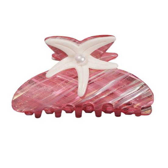 Hair Claw Imitation Pearl Inlaid Starfish Shape Back Head Shower Clip Medium Size Shark Hair Claw Versatile Hair Accessory
Hair Claw Imitation Pearl Inlaid Starfish Shape Back Head Shower Clip Medium Size Shark Hair Claw Versatile Hair Accessory