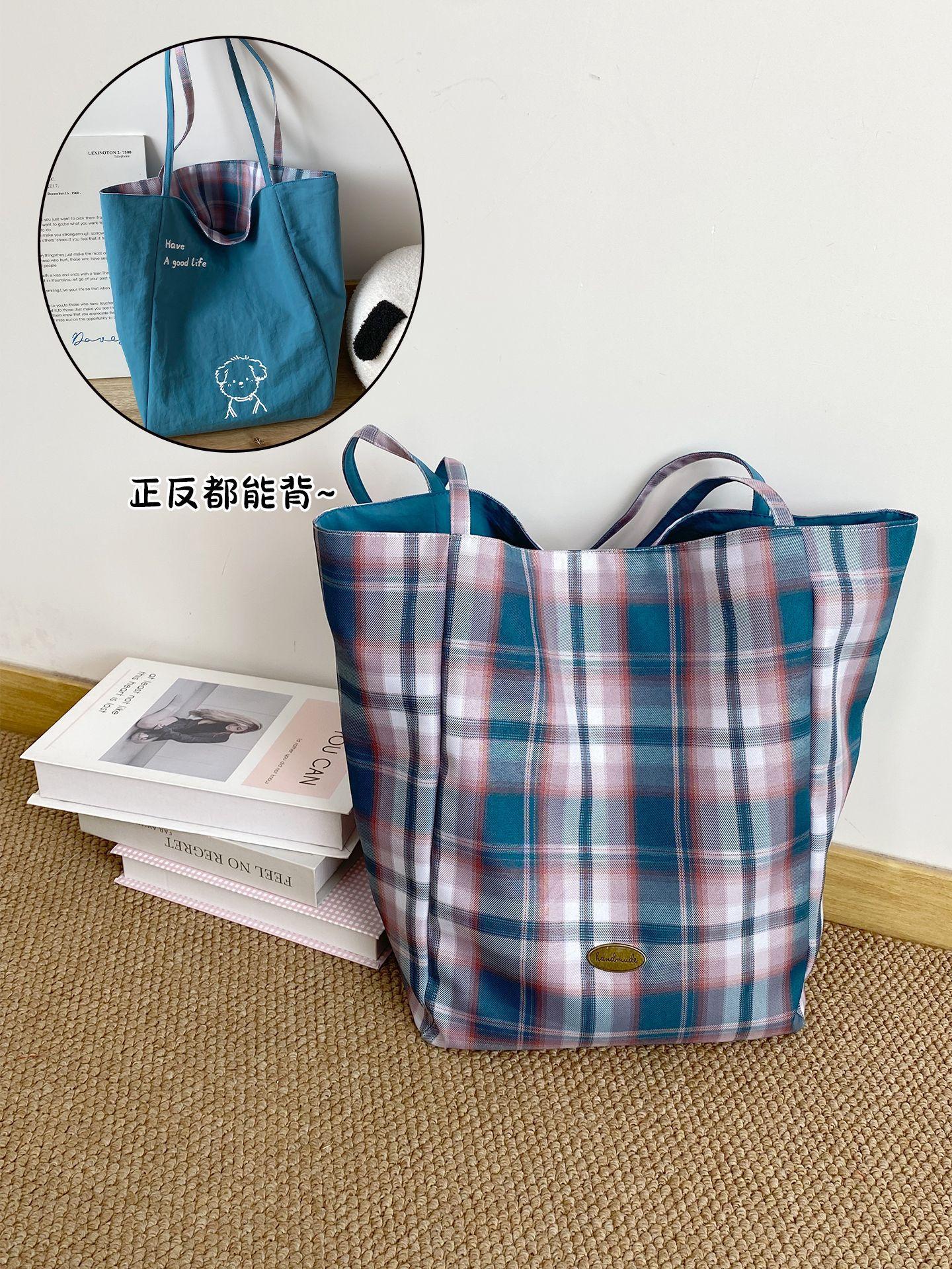 Contrast Color Women s Plaid Shoulder Bags Double Sided Large Capacity Female Shopping Bag Cartoon Dog Casual Tote Handbags зелёный
Contrast Color Women s Plaid Shoulder Bags Double Sided Large Capacity Female Shopping Bag Cartoon Dog Casual Tote Handbags зелёный