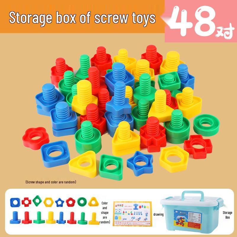 Монтессори Детская игрушка для сопоставления форм Гайка и болт для раннего развития
Монтессори Детская игрушка для сопоставления форм Гайка и болт для раннего развития