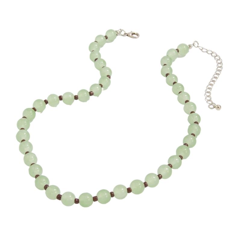 Minimalist Glass Bead Jewelry Versatile Layering Necklace Stylish Neckwear With Polished Finish For Everyday Outfit зелений
Minimalist Glass Bead Jewelry Versatile Layering Necklace Stylish Neckwear With Polished Finish For Everyday Outfit зелений