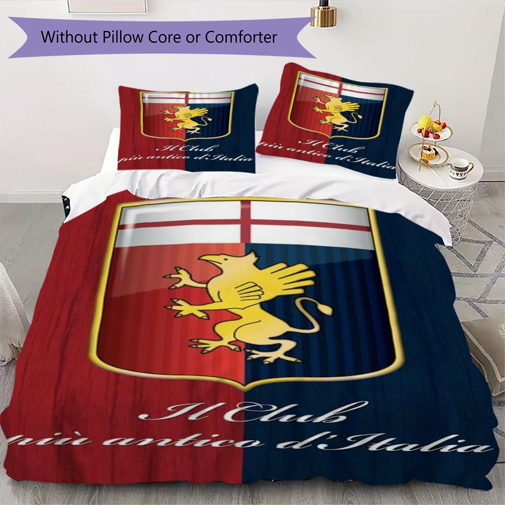 Genoa CFC Pattern Bedding uilt Set uilt Cover Pillowcase Home Decoration Birthday Gift (1 * duvet cover + 2 * pillowcase without core)28 135x200cm
Genoa CFC Pattern Bedding uilt Set uilt Cover Pillowcase Home Decoration Birthday Gift (1 * duvet cover + 2 * pillowcase without core)28 135x200cm