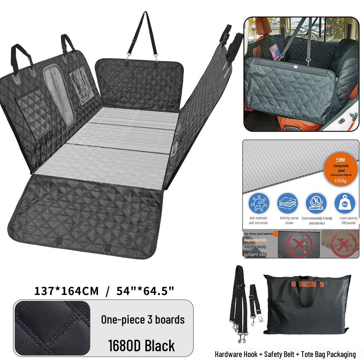 3-Piece Waterproof PU Leather Pet Mat for Car Rear Seat - Cat Scratch-Resistant & Dog-Friendly 3-Piece Car Mat + Carry Bag
3-Piece Waterproof PU Leather Pet Mat for Car Rear Seat - Cat Scratch-Resistant & Dog-Friendly 3-Piece Car Mat + Carry Bag