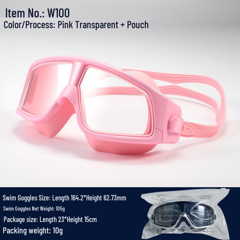 HD Anti-Fog Large-Frame Unisex Swimming Goggles - Comfortable Fit for Adults
HD Anti-Fog Large-Frame Unisex Swimming Goggles - Comfortable Fit for Adults