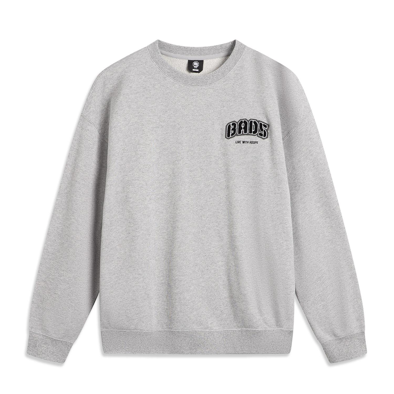 Li Ning Badfive Solid Color Letter Loose Round Neck Comfortable Casual Sweatshirt Men sweatshirt Flower-Gray Moon-Gray Mixed-Gray AWDUB93-4 XL
Li Ning Badfive Solid Color Letter Loose Round Neck Comfortable Casual Sweatshirt Men sweatshirt Flower-Gray Moon-Gray Mixed-Gray AWDUB93-4 XL