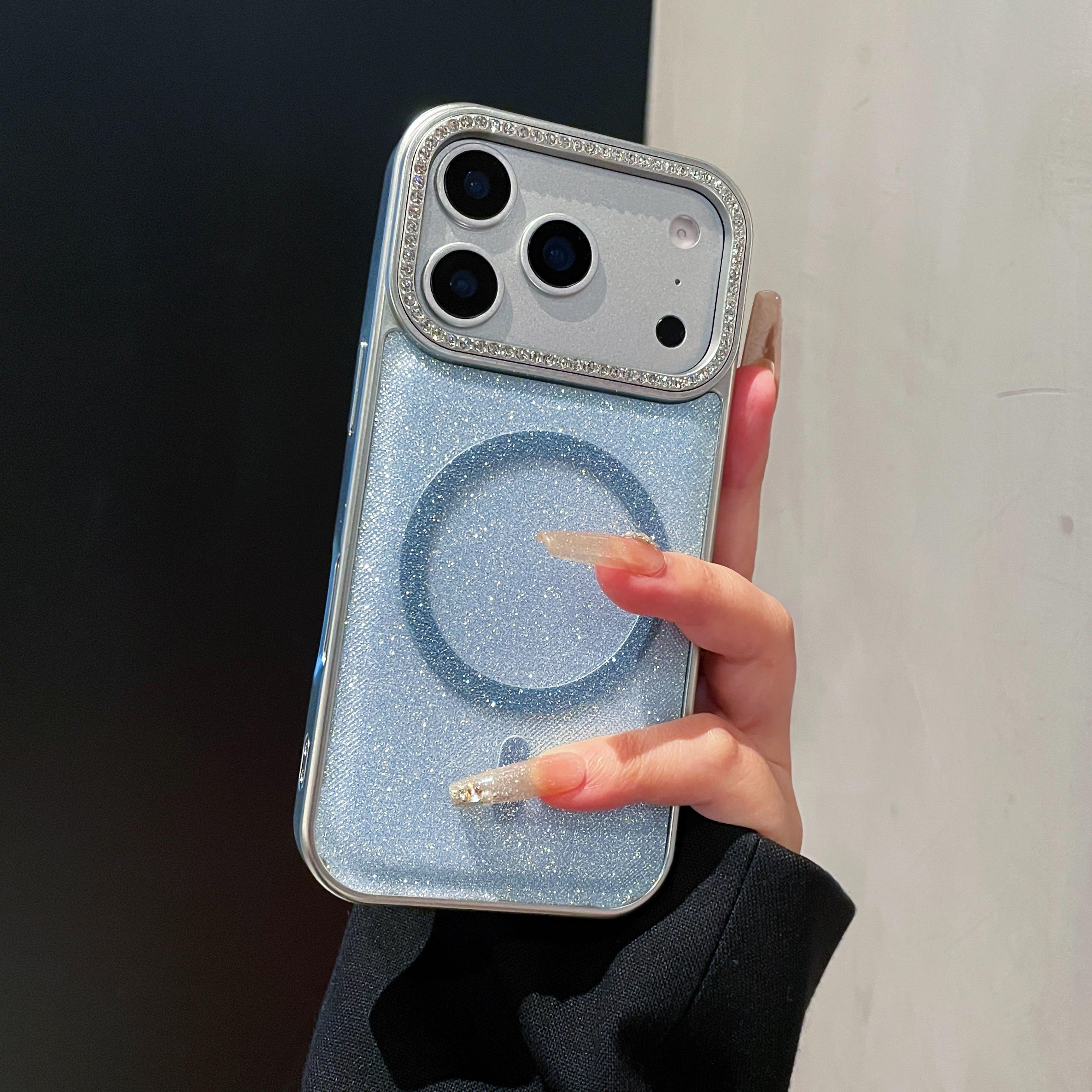 For iPhone 17 Pro Case Compatible with MagSafe Glitter Design TPU + PC Phone Back Cover
For iPhone 17 Pro Case Compatible with MagSafe Glitter Design TPU + PC Phone Back Cover
